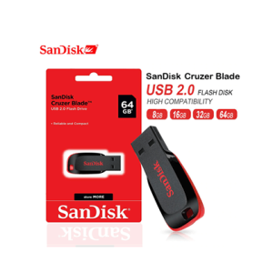 SanDisk Cruzer Blade USB 2.0 Flash Drive - 16GB