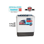 Scanfrost 6kg Twin Tub Washing Machine - SFSATT6M