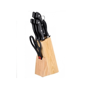 8 Pieces Kitchen Knives Set With Holder And Sharpner