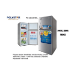 Polystar 228 Liters Double Door Refrigerator