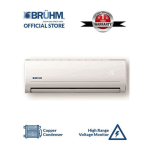 Bruhm 1.5HP Split Air Conditioner - BSA-12CCMW + Installation Kit