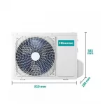 Hisense 2hp Black Mirror Artcool Split Air Condition AS12TFB + Kit