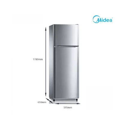 Midea 294L Double Door SS Look R600A Refrigerator - HD 390 INOX Midea refrigerator