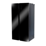 Midea 510 Liters Side By Side Refrigerator Black Glass