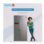 Scanfrost 496 Liters Side By Side Direct Cool Refrigerator  - SFSBS500S