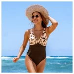 Women Sexy V-neck Padded Cups Beach Wear