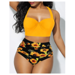 New Women's Sexy Push Up High Waist Bikini Set