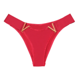 Women Seamless Stretch Thong Panties Underwear - Red