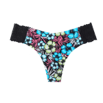 Women's Low Waist G String Sexy Flower Panties