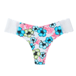 Women's Low Waist G String Sexy Flower Panties