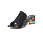 Women Style Pumps Gladiator High Heels Shoe - Black