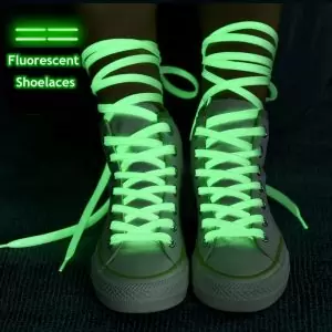 Glow in The Dark Luminous Flat Shoelaces