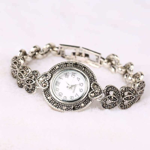 Women's Crystal Heart Bracelet Wrist Watches