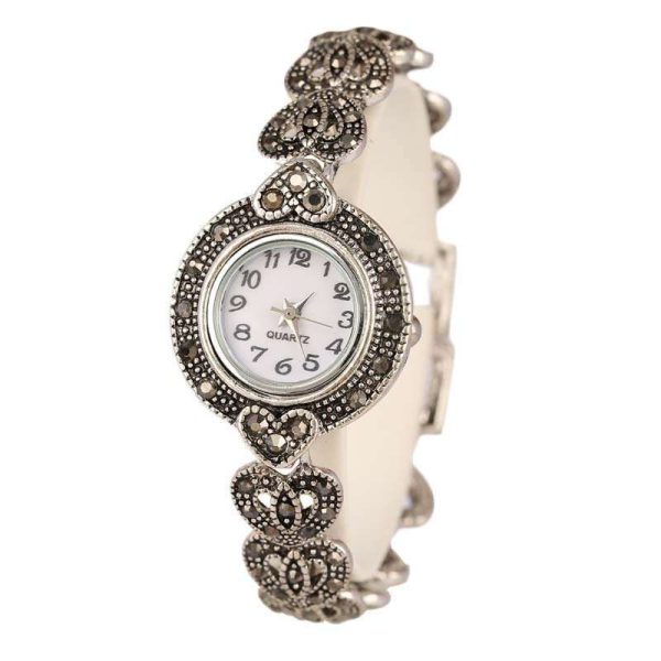 Women's Crystal Heart Bracelet Wrist Watches