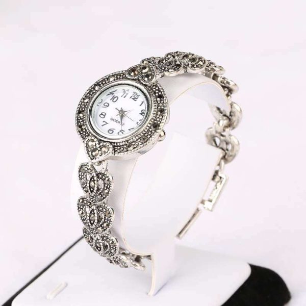 Women's Crystal Heart Bracelet Wrist Watches