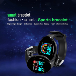 D18 Sports Fitness Round Screen Smart Wrist Watch - Front