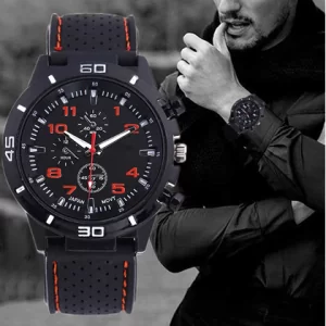 Fashion Luxury Chronograph Date Quartz Men Wristwatch