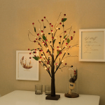 Red fruit tree lamp