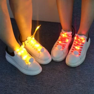 In Stock Beautiful LED Flashing Luminous ABS Shoelace