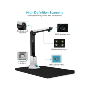 Portable Book/Document A4 Size Camera Scanner