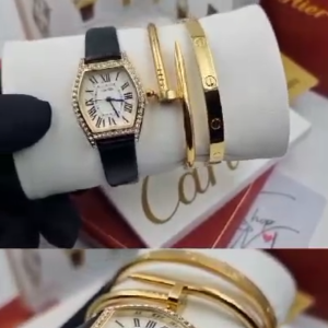 Cartier Ladies Set Wristwatch