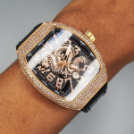 Franck Muller Wristwatch with Iced Bezel