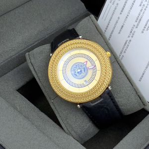 Versace Extremely High-Quality Round-Shaped Wristwatch