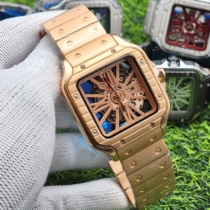 Cartier Chain Skeleton Face Wristwatch