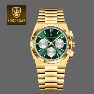 Poedegar Active Chronograph Strong Luminous Luxury Wristwatch